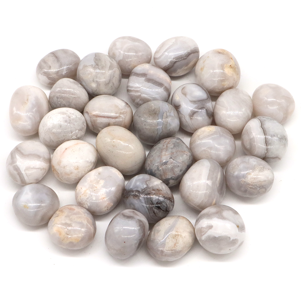 Aquarium Sand White - Natural Irregular Tumbled Stones White Agate