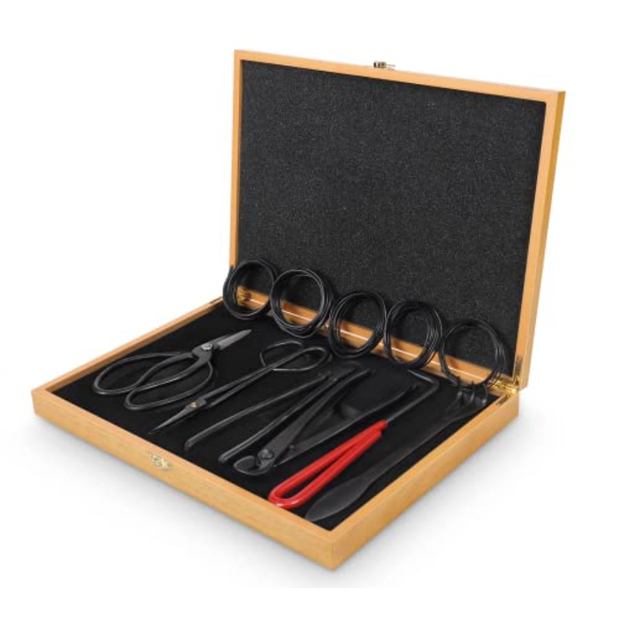 Trimming Scissor Set - Bonsai Tools Set with Wood Box