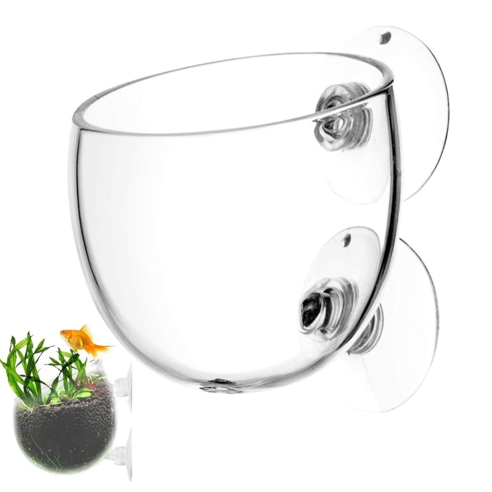 Aquarium Plant Vine - Aquarium Glass Plant Pot with Suction