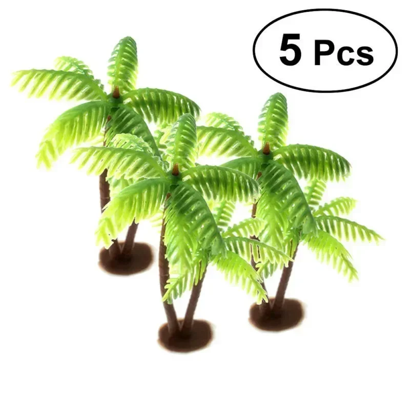 Planted Aquarium Media - 5Pcs Mini Plastic Coconut Palm Tree