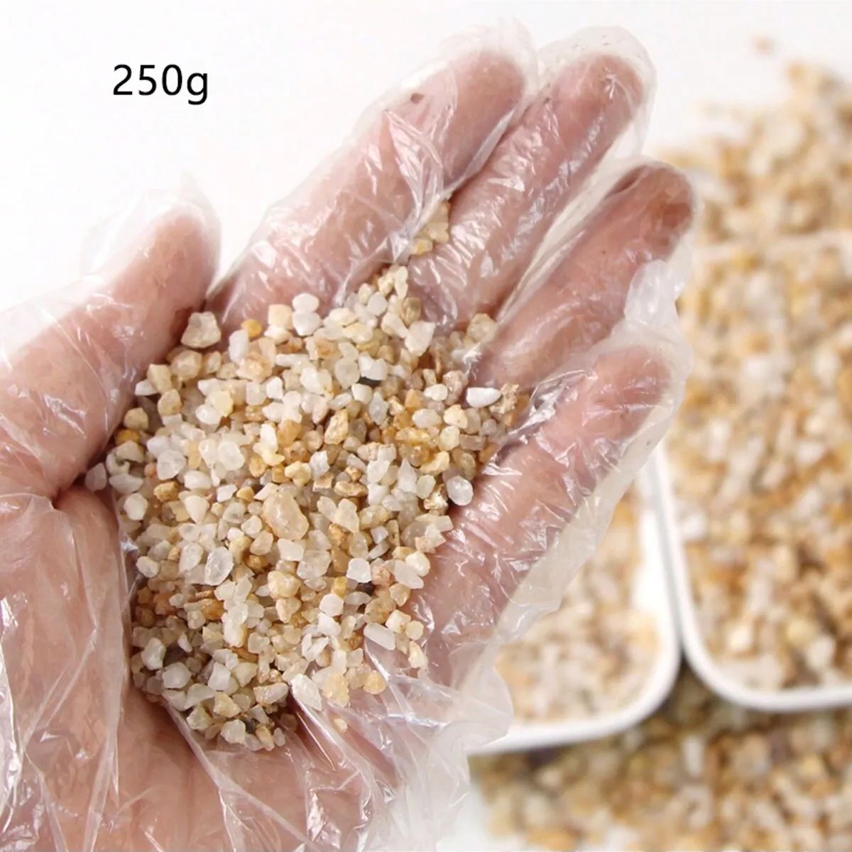 1pc-250g Natural Crystals Grav - Aquarium Sand White reseña y precio