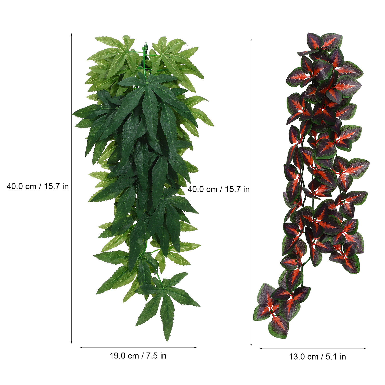 4Pcs Lifelike Artificial Repti - Aquarium Plant Vine reseña y precio