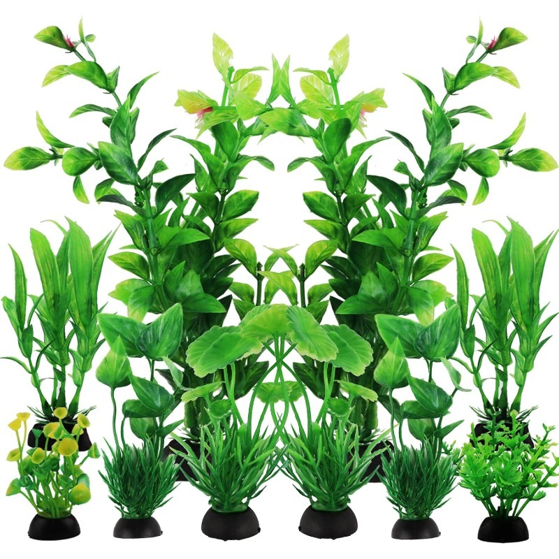 10Pcs/set Artificial Aquarium  - Aquarium Plant Vine reseña y precio