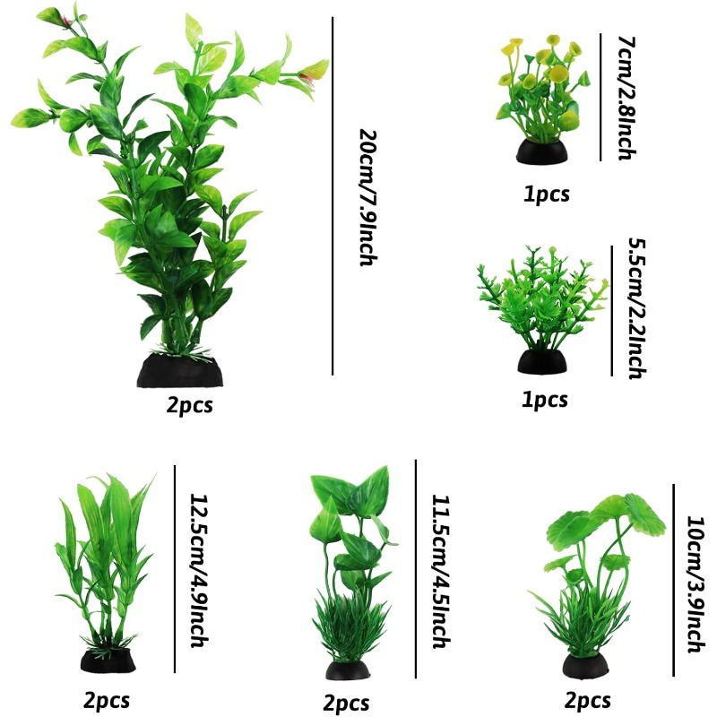 10Pcs/set Artificial Aquarium  - Aquarium Plant Vine reseña y precio