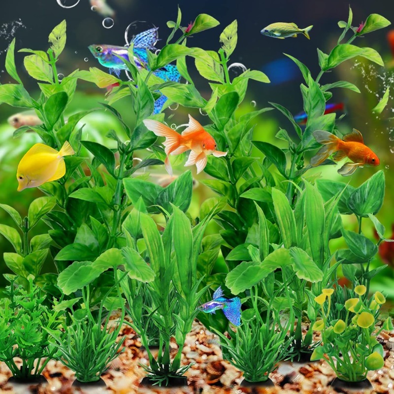 10Pcs/set Artificial Aquarium  - Aquarium Plant Vine reseña y precio
