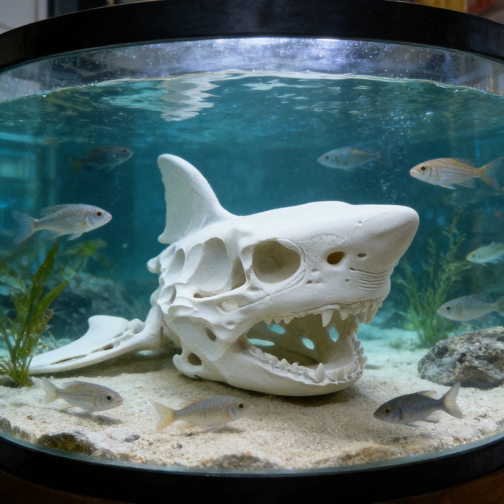 3D Printing Shark Skull Skelet - Aquarium Sand White reseña y precio