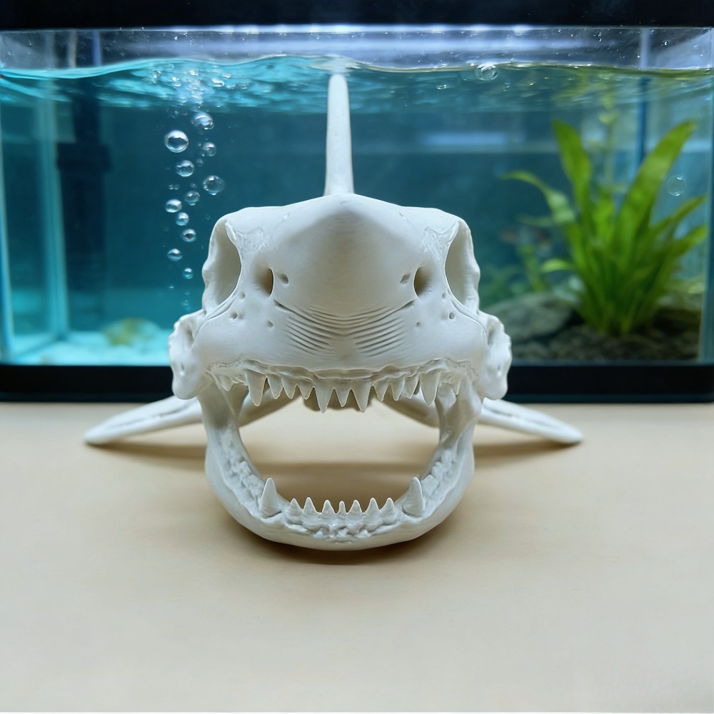 3D Printing Shark Skull Skelet - Aquarium Sand White reseña y precio