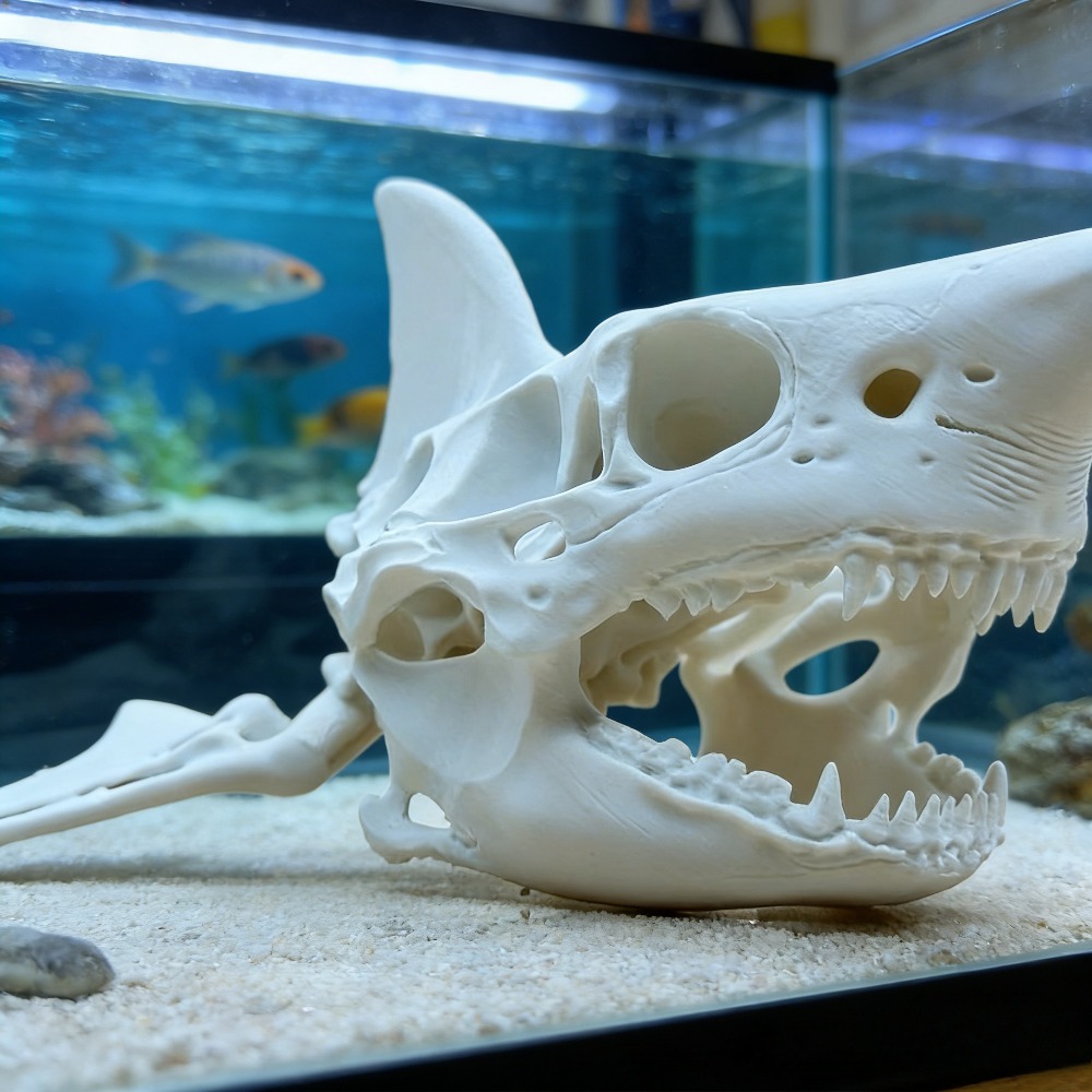 3D Printing Shark Skull Skelet - Aquarium Sand White reseña y precio