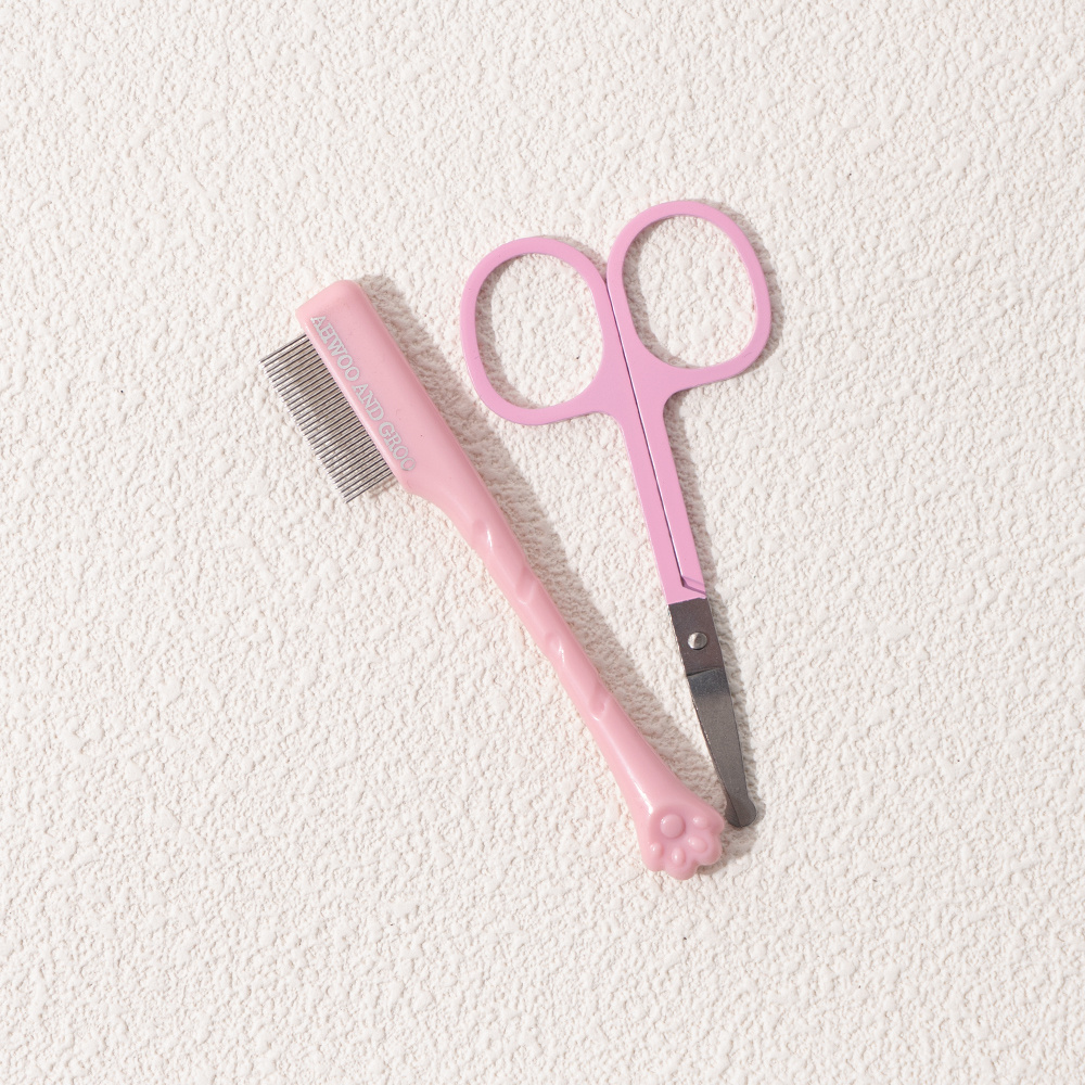 Pet Facial Cleaning Comb Set R - Trimming Scissor Set reseña y precio