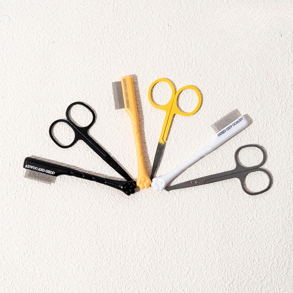 Pet Facial Cleaning Comb Set R - Trimming Scissor Set reseña y precio