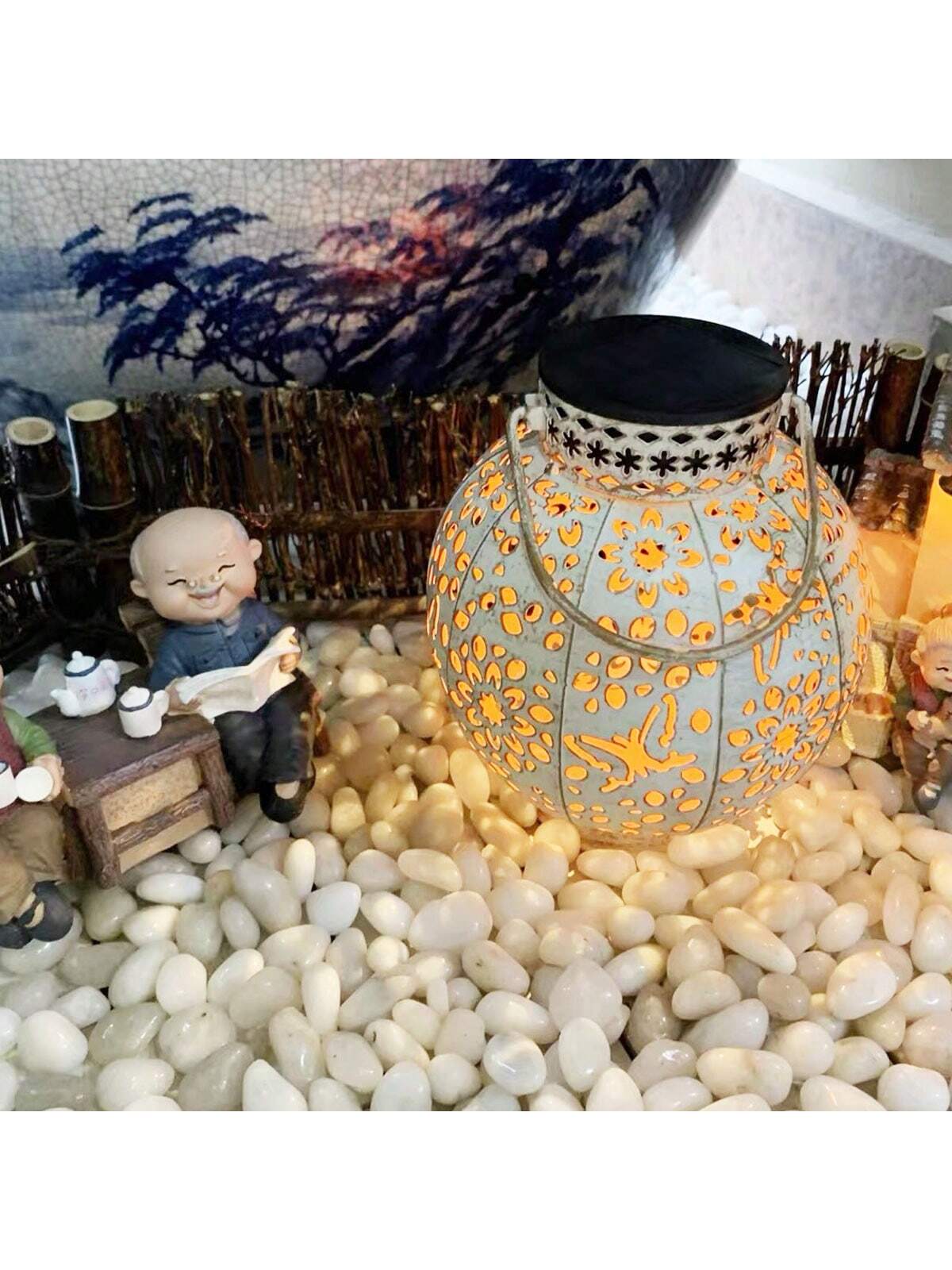 River Rocks Decorative Ornamen - Aquarium Sand White reseña y precio