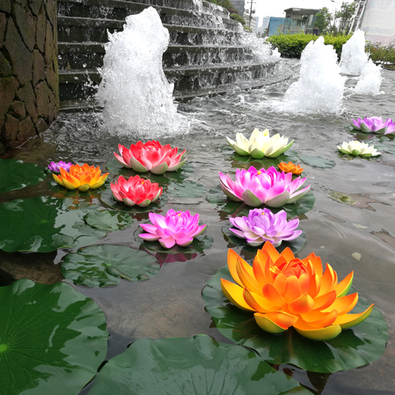 10cm/18cm Artificial Lotus Fak - Aquarium Planted Tank reseña y precio