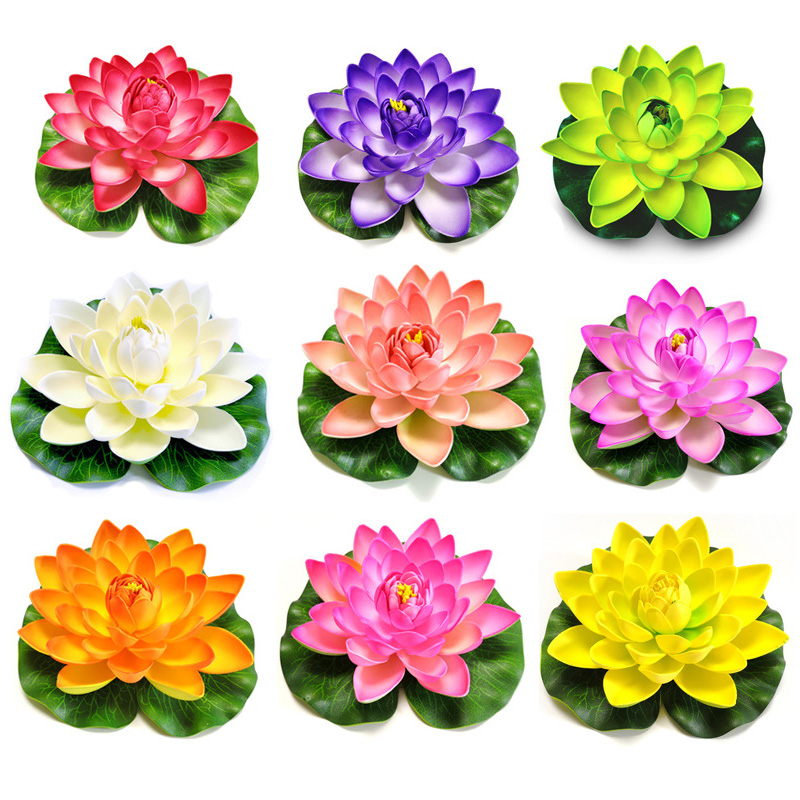 10cm/18cm Artificial Lotus Fak - Aquarium Planted Tank reseña y precio