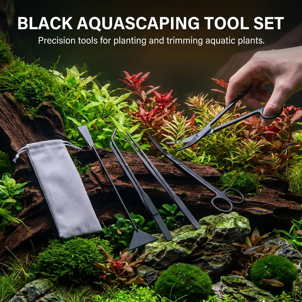 Stainless Steel Aquarium Tools - Planted Aquarium Cleaning Kit reseña y precio