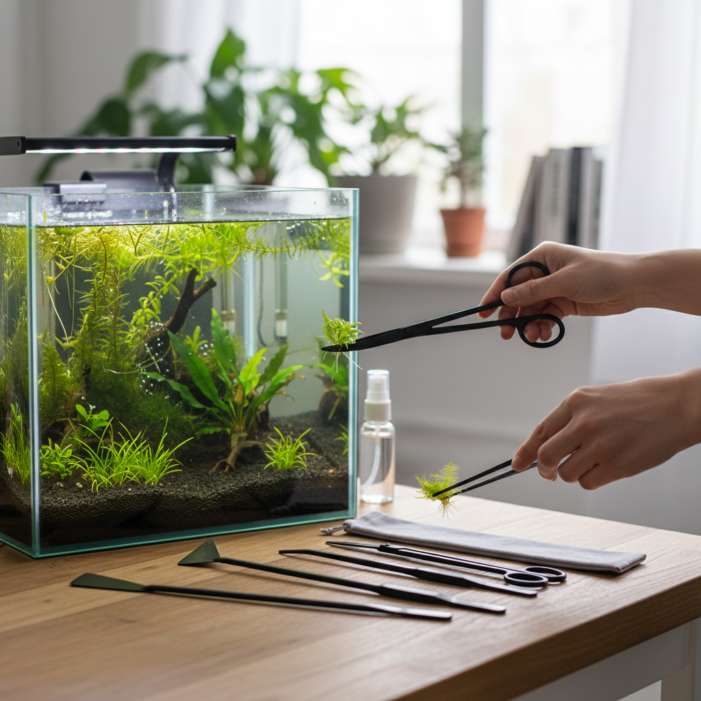 Stainless Steel Aquarium Tools - Planted Aquarium Cleaning Kit reseña y precio