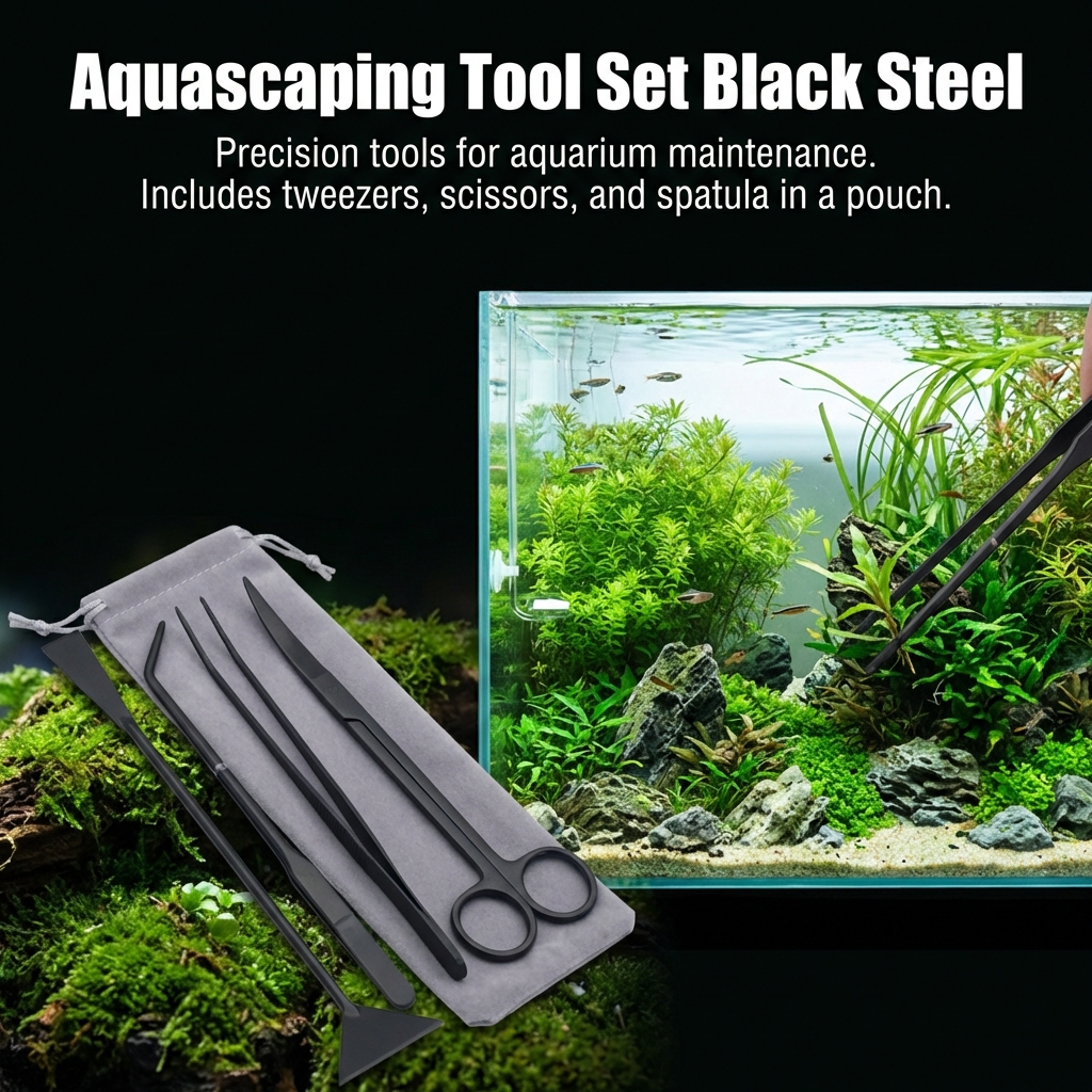Stainless Steel Aquarium Tools - Planted Aquarium Cleaning Kit reseña y precio