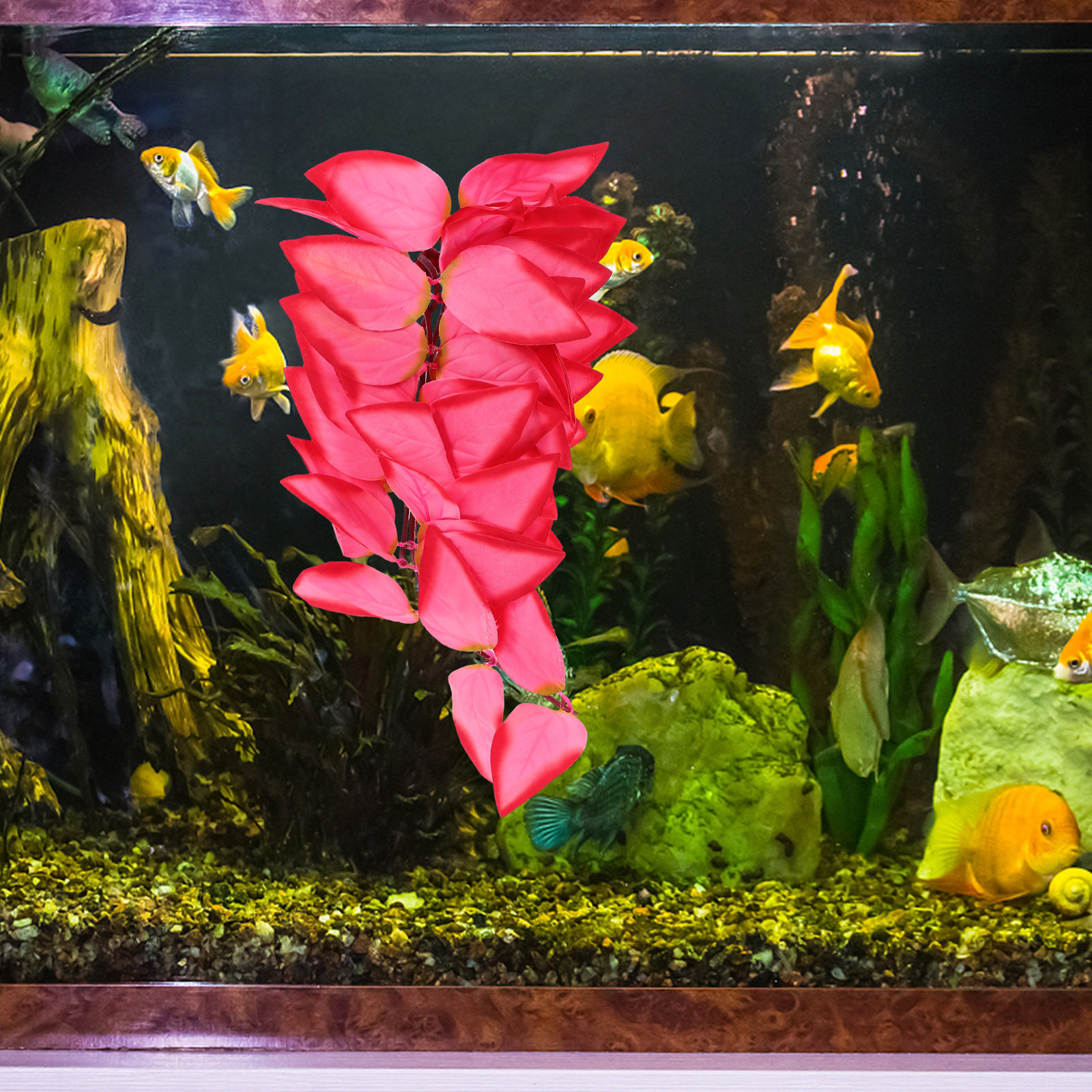 Artificial Realistic Hanging V - Aquarium Plant Vine reseña y precio