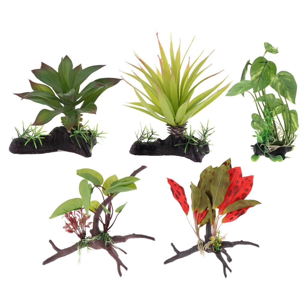 Reptile Terrarium Plant Artifi - Aquarium Plant Vine reseña y precio