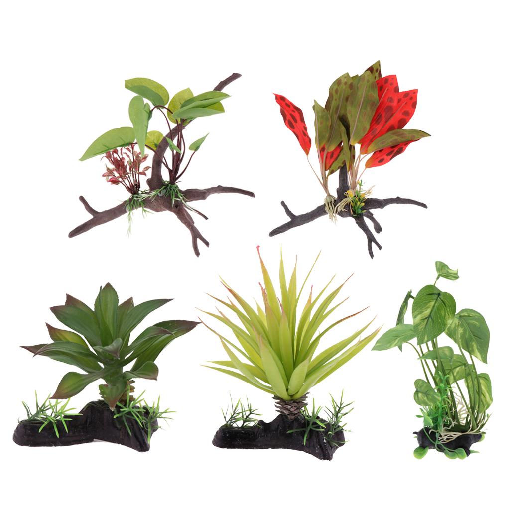 Reptile Terrarium Plant Artifi - Aquarium Plant Vine reseña y precio