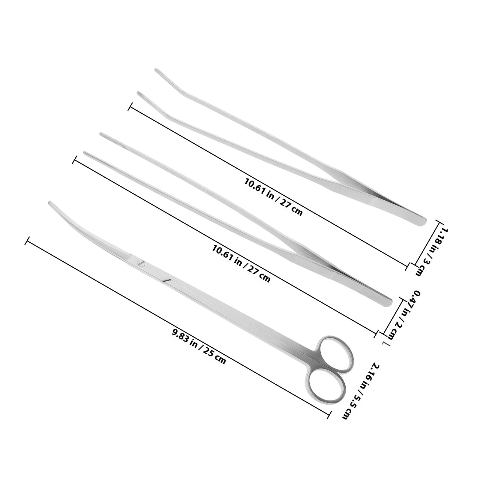 1Set Stainless Steel Aquarium  - Planted Aquarium Cleaning Kit reseña y precio