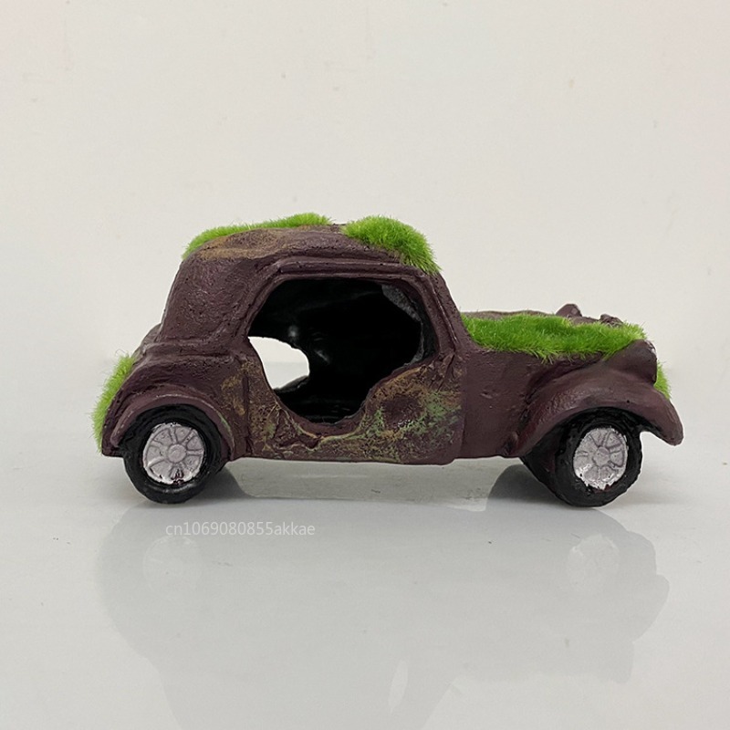 Moss Vintage Old Car Ornaments - Aquarium Sand White reseña y precio