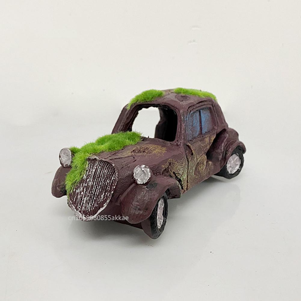 Moss Vintage Old Car Ornaments - Aquarium Sand White reseña y precio