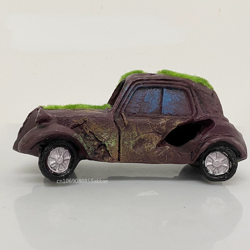 Moss Vintage Old Car Ornaments - Aquarium Sand White reseña y precio