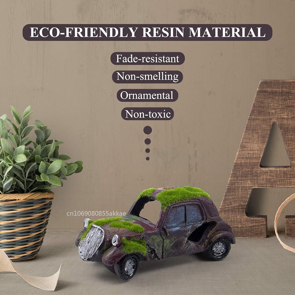 Moss Vintage Old Car Ornaments - Aquarium Sand White reseña y precio