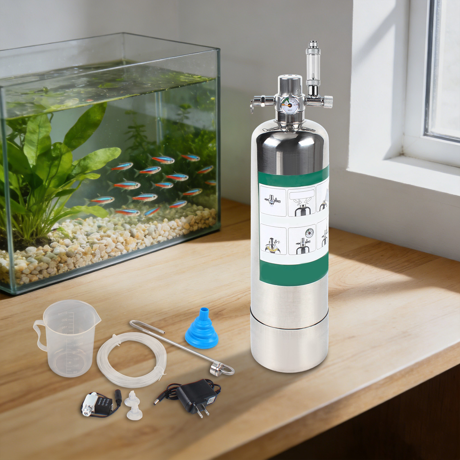 2L/0.53Gal CO2 Generator Mecha - Planted Aquarium Kit reseña y precio