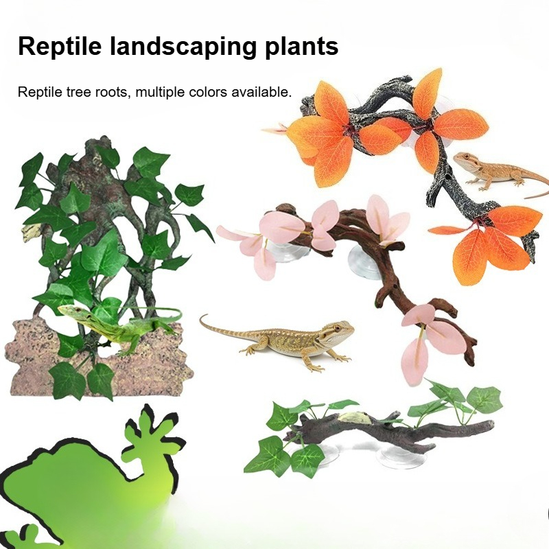 Artificial Reptile Terrarium P - Aquarium Plant Vine reseña y precio