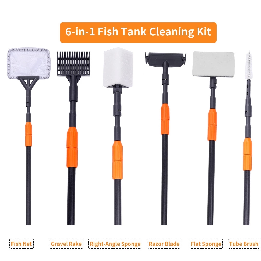 6 in 1 Aquarium Cleaning Tools - Planted Aquarium Cleaning Kit reseña y precio