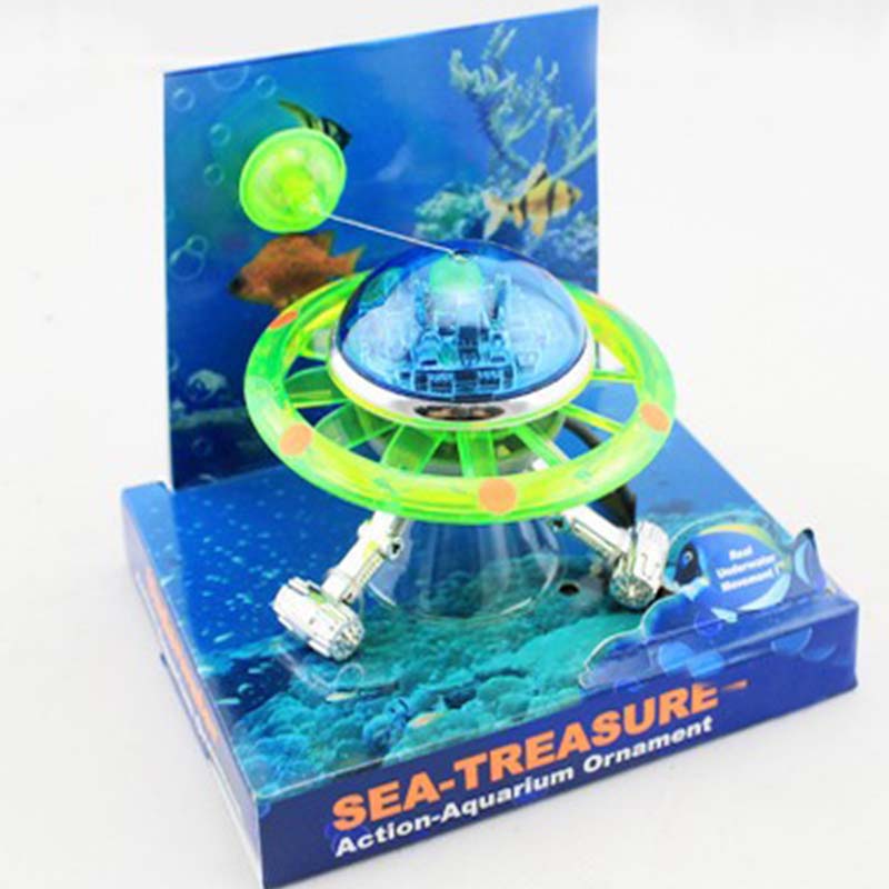 Suspended UFO Aquarium Statue  - Aquarium Sand White reseña y precio