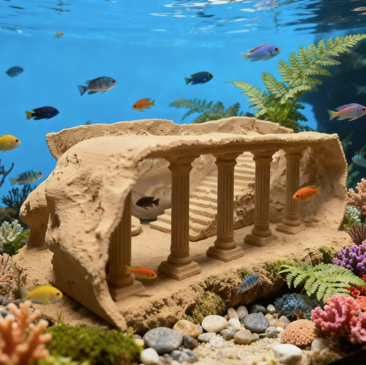 3D Castle Aquarium Decoration, - Aquarium Sand White reseña y precio