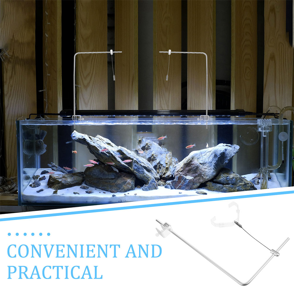 2pcs Aquarium Light Holder Wit - Planted Aquarium Hanging Light reseña y precio