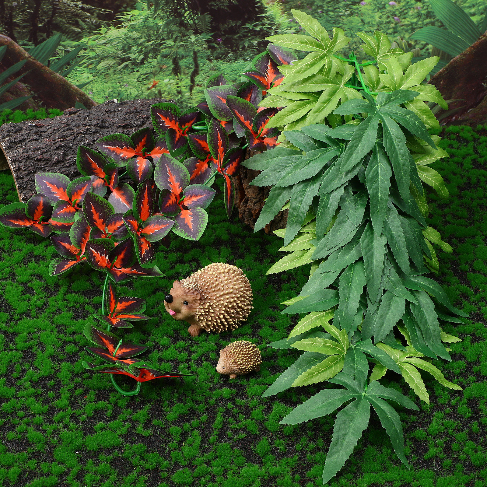4Pcs Lifelike Artificial Repti - Aquarium Plant Vine reseña y precio