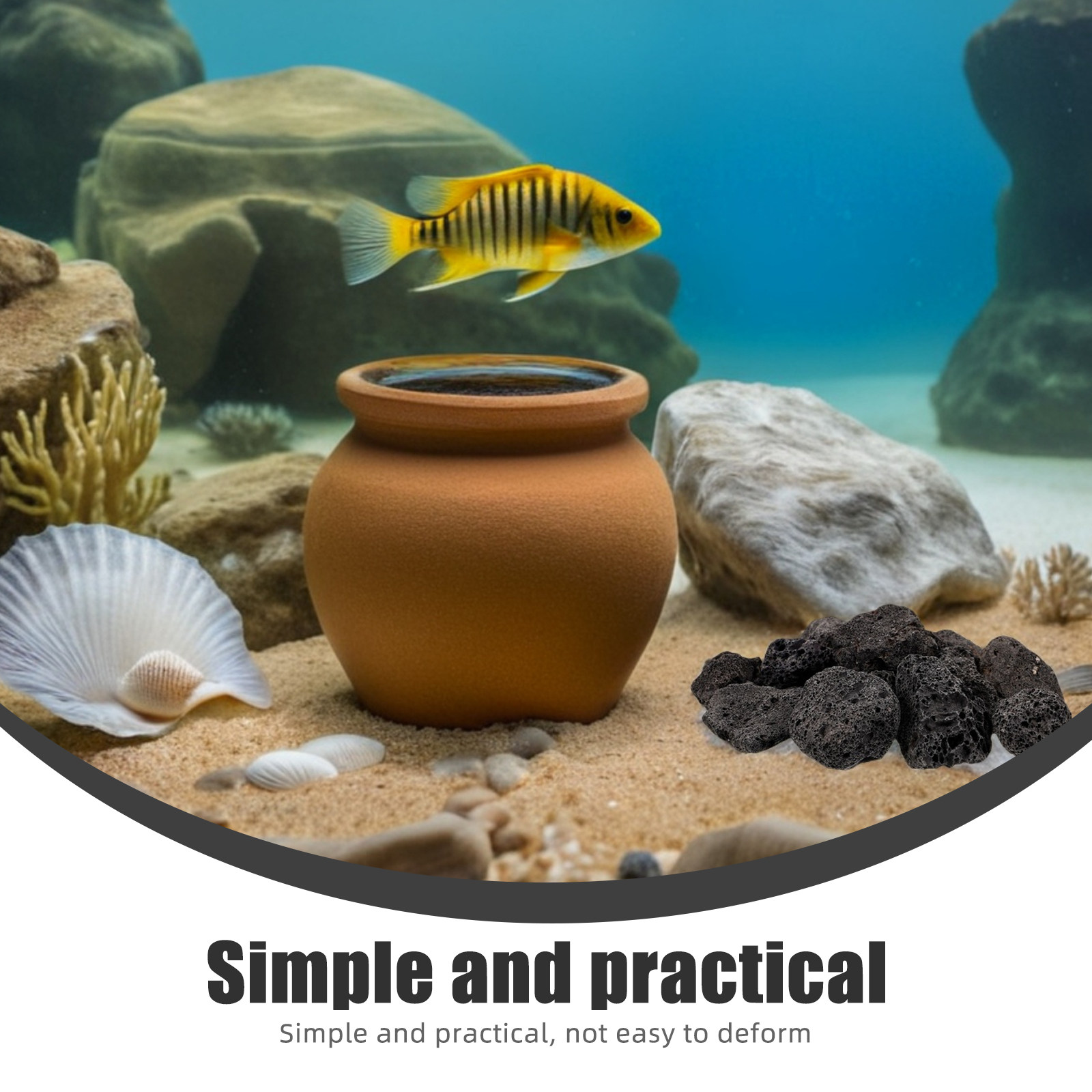 1Pack Natural Volcanic Stones  - Aquarium Planted Tank reseña y precio