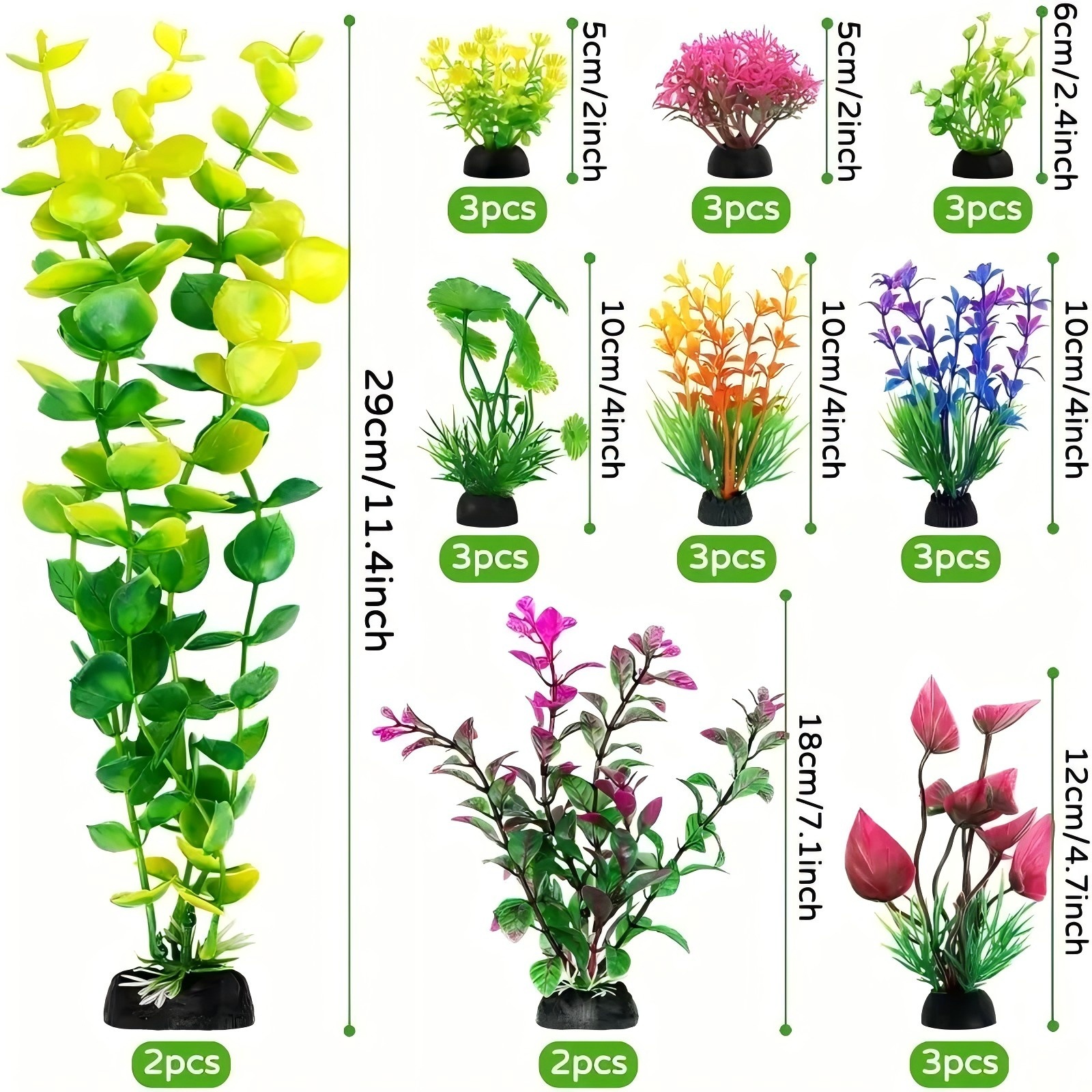 Aquarium Decor Set Artificial  - Planted Aquarium Kit reseña y precio