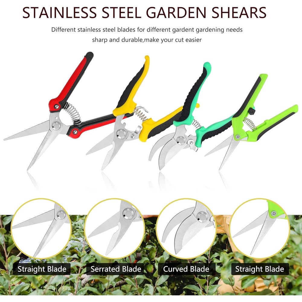 5-Piece Garden Pruning Set wit - Trimming Scissor Set reseña y precio