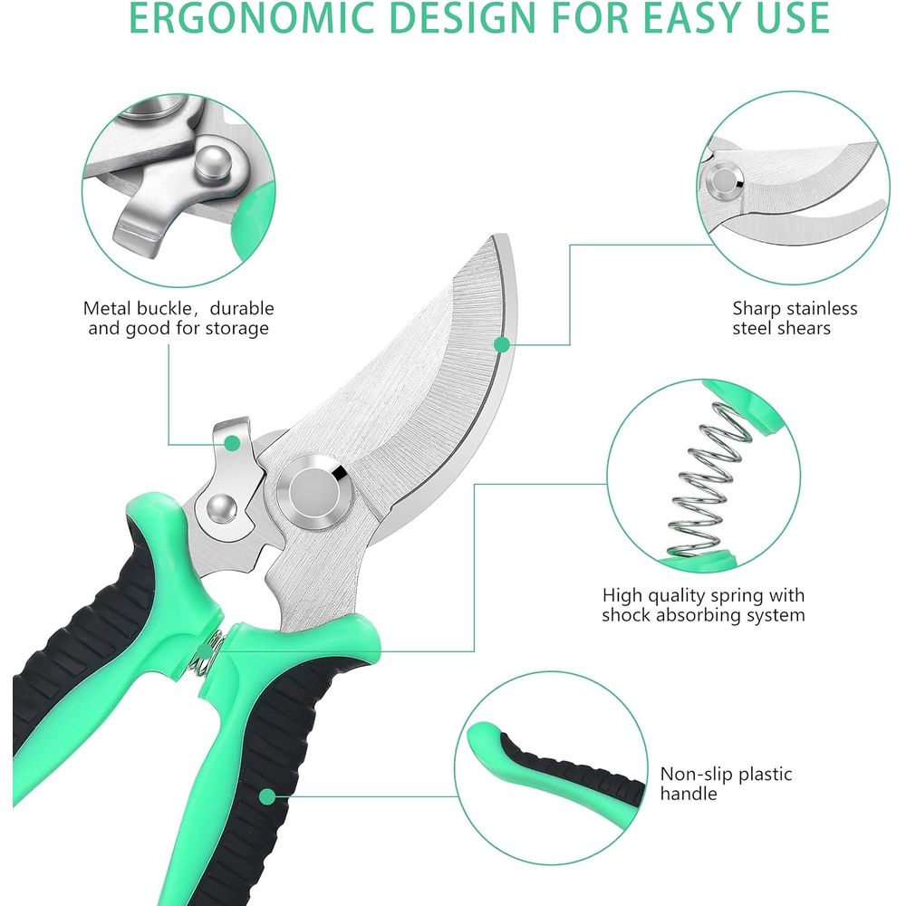 5-Piece Garden Pruning Set wit - Trimming Scissor Set reseña y precio