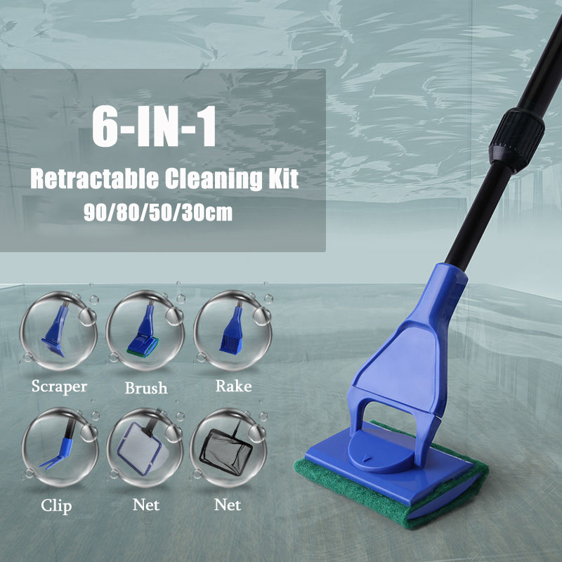 6-IN-1 Aquarium Cleaning Tools - Planted Aquarium Cleaning Kit reseña y precio