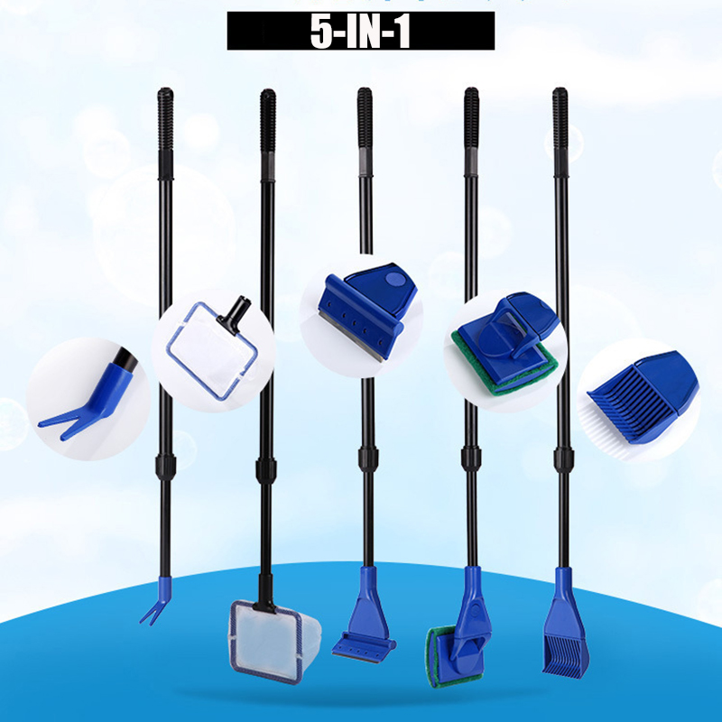 6-IN-1 Aquarium Cleaning Tools - Planted Aquarium Cleaning Kit reseña y precio