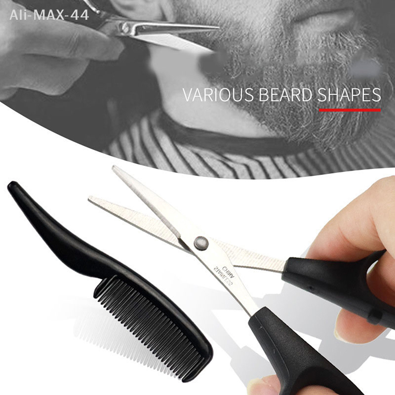 Mens Beard Mustache Comb Nose  - Trimming Scissor Set reseña y precio
