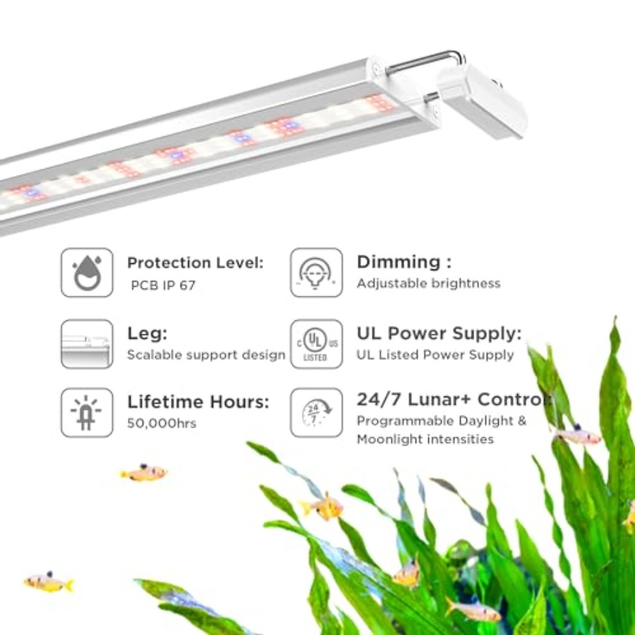 Aquarium LED Light for planted - Aquarium Planted Tank reseña y precio