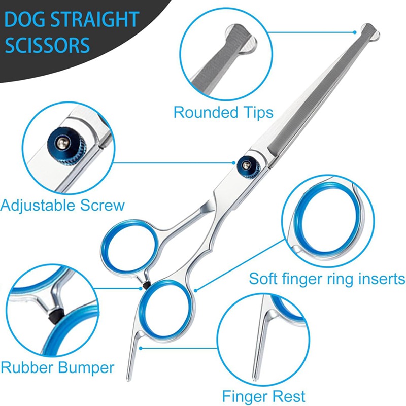 Pet Grooming Scissors Round He - Trimming Scissor Set reseña y precio
